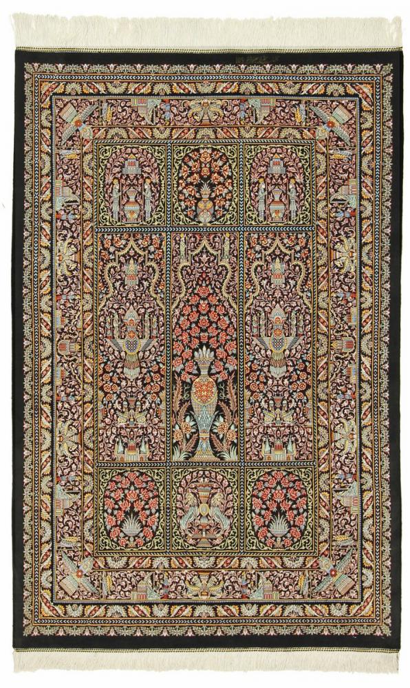 Persian Rug Qum Silk 153x100 153x100, Persian Rug Knotted by hand