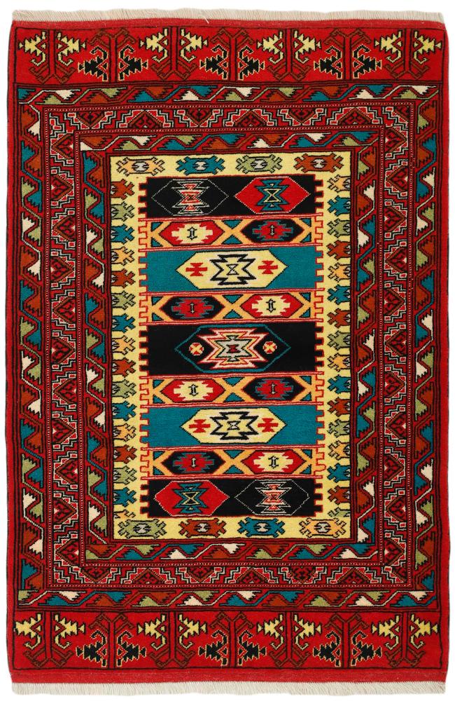  ペルシャ絨毯 トルクメン 127x90 127x90,  ペルシャ絨毯 手織り