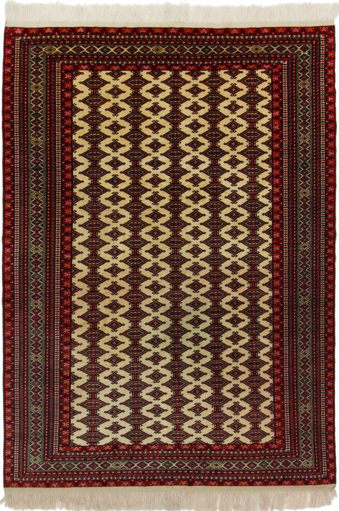 Persian Rug Turkaman 9'6"x6'9" 9'6"x6'9", Persian Rug Knotted by hand
