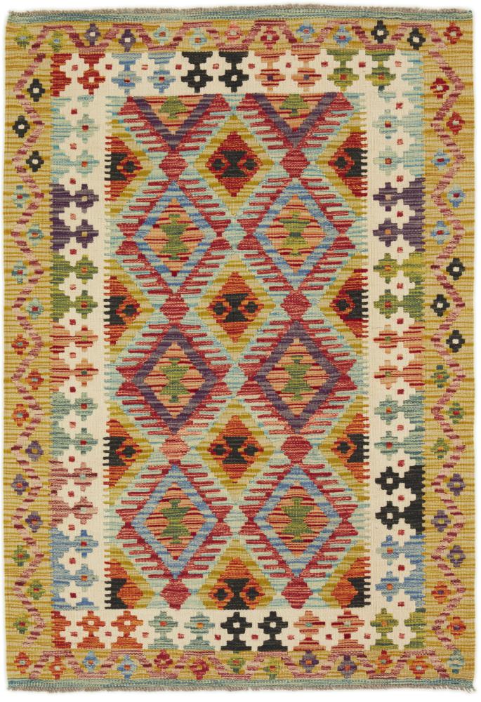 Afghan rug Kilim Afghan 4'10"x3'5" 4'10"x3'5", Persian Rug Woven by hand