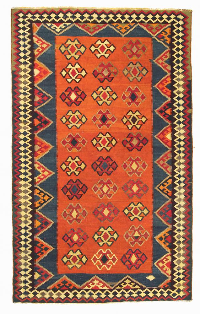 Tapis persan Kilim Fars Old Style 228x137 228x137, Tapis persan Tissé à la main