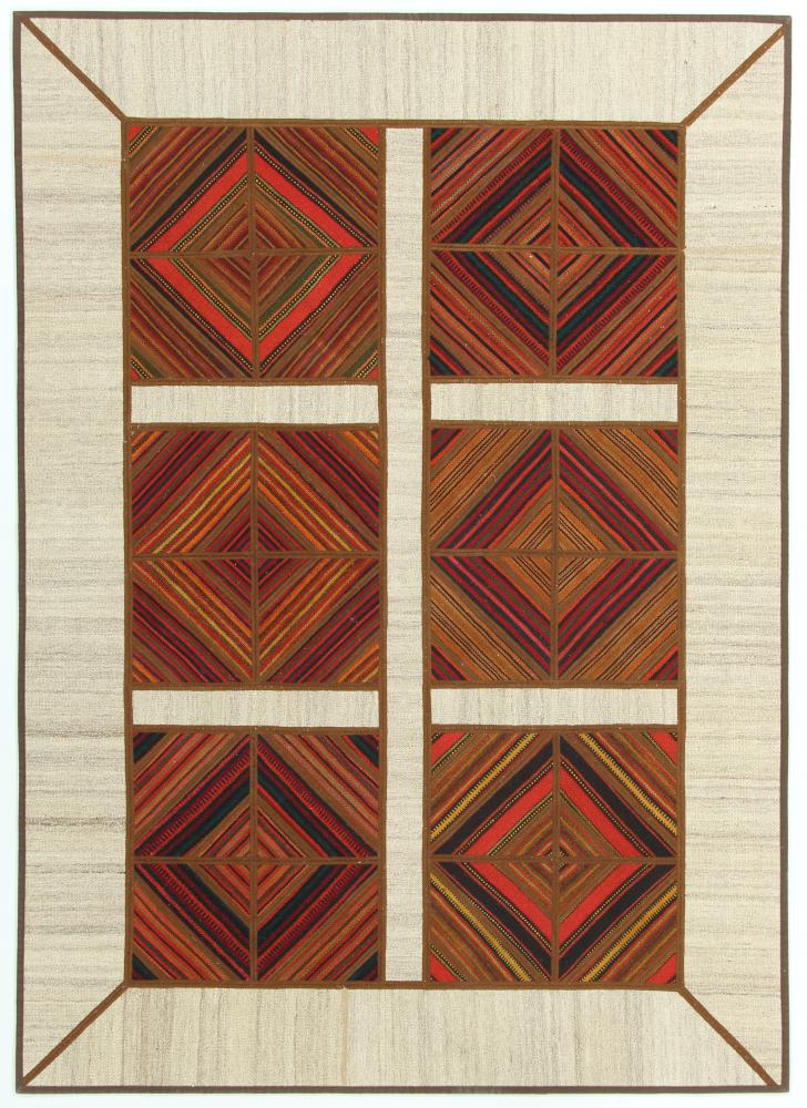 Alfombra persa Kilim Patchwork 196x138 196x138, Alfombra persa Tejido a mano