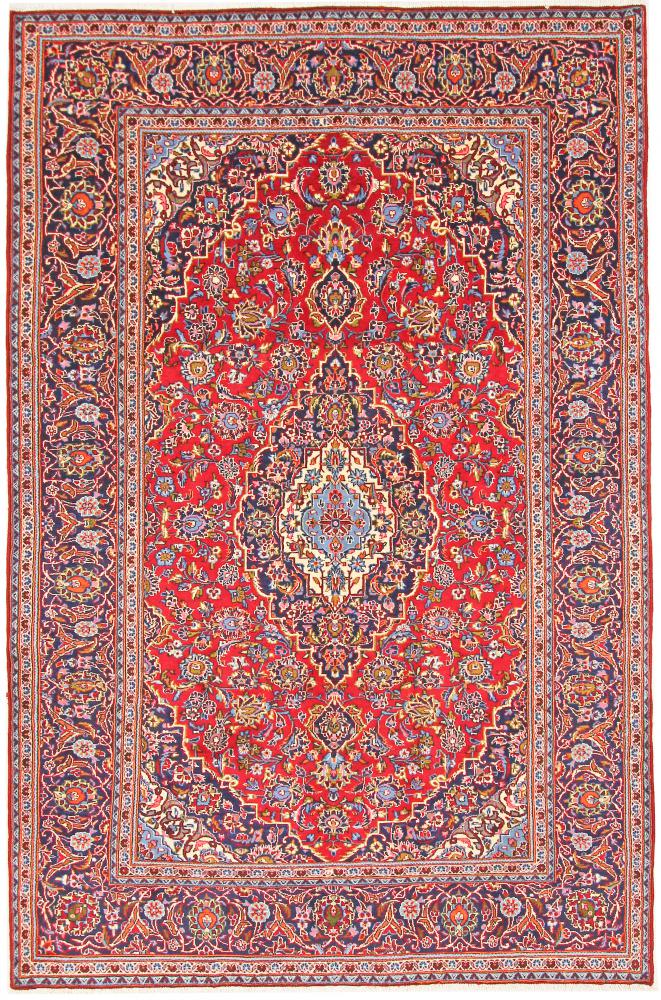 Tapis persan Kashan 304x199 304x199, Tapis persan Noué à la main