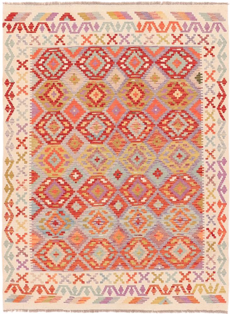 Afghan rug Kilim Afghan Heritage 6'7"x5'0" 6'7"x5'0", Persian Rug Woven by hand