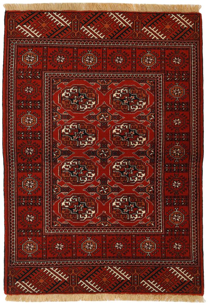 Perzisch tapijt Turkaman 4'1"x2'10" 4'1"x2'10", Perzisch tapijt Handgeknoopte