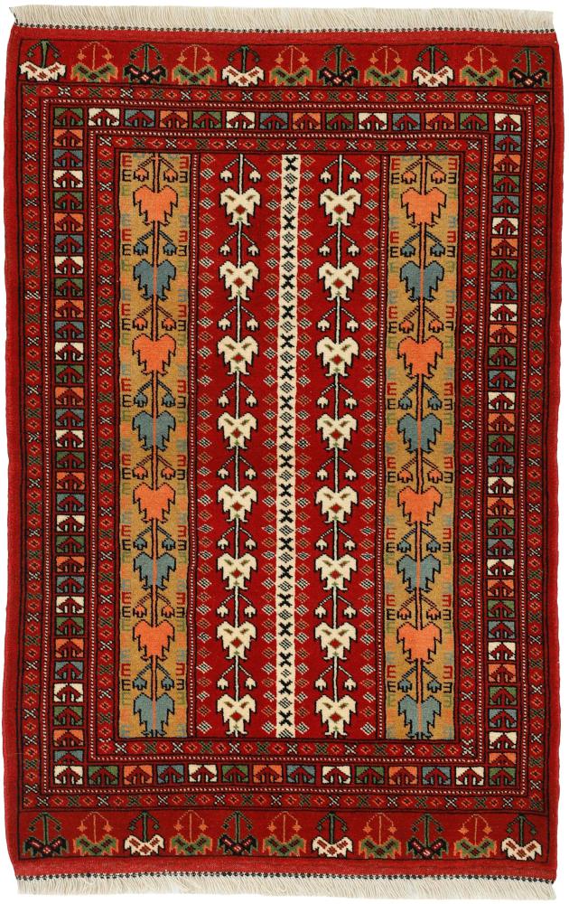 Persialainen matto Turkaman 126x85 126x85, Persialainen matto Solmittu käsin