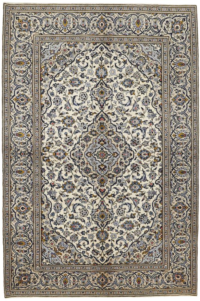 Tapis persan Kashan 296x197 296x197, Tapis persan Noué à la main