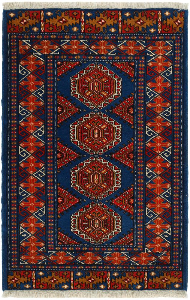 Persisk matta Turkaman 125x79 125x79, Persisk matta Knuten för hand