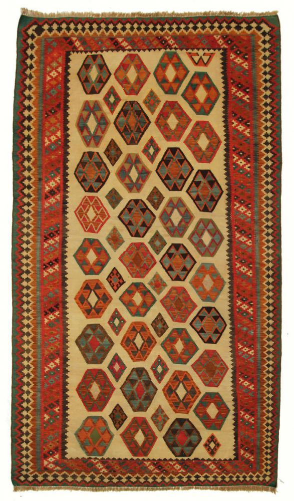 Persian Rug Kilim Fars 9'9"x5'4" 9'9"x5'4", Persian Rug Woven by hand