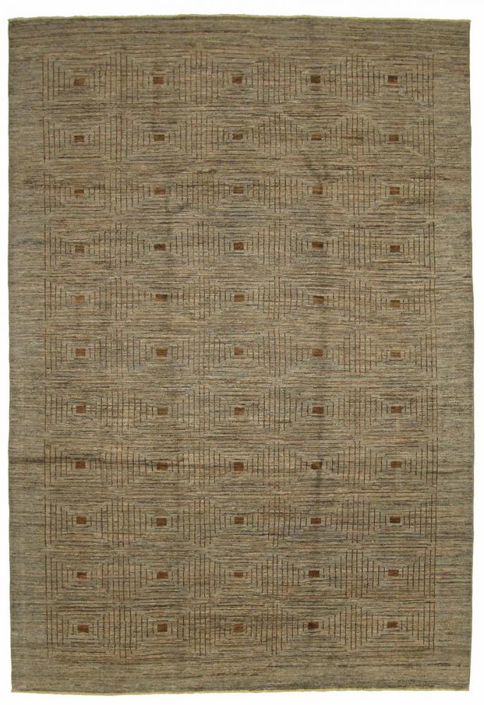 Pakistani rug Ziegler Gabbeh 9'6"x6'5" 9'6"x6'5", Persian Rug Knotted by hand