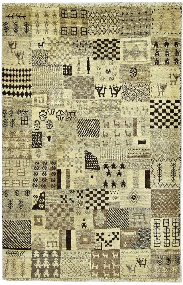  ペルシャ絨毯 ペルシャ ギャッベ ペルシャ ロリbaft 4'4"x2'9" 4'4"x2'9",  ペルシャ絨毯 手織り