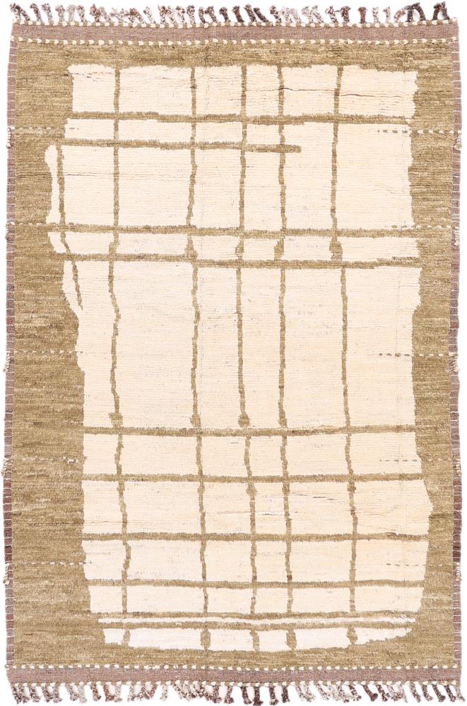 Afghanska mattan Berber Maroccan Atlas 9'10"x6'9" 9'10"x6'9", Persisk matta Knuten för hand