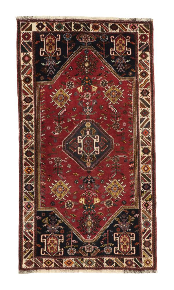 Tapis persan Ghashghai 152x83 152x83, Tapis persan Noué à la main