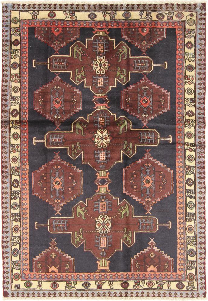 Persian Rug Saveh 5'9"x4'1" 5'9"x4'1", Persian Rug Knotted by hand