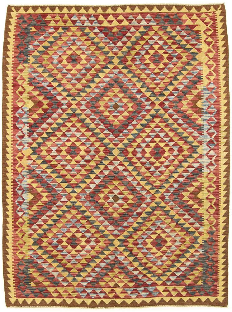 Persian Rug Kilim Fars 6'6"x5'1" 6'6"x5'1", Persian Rug Woven by hand