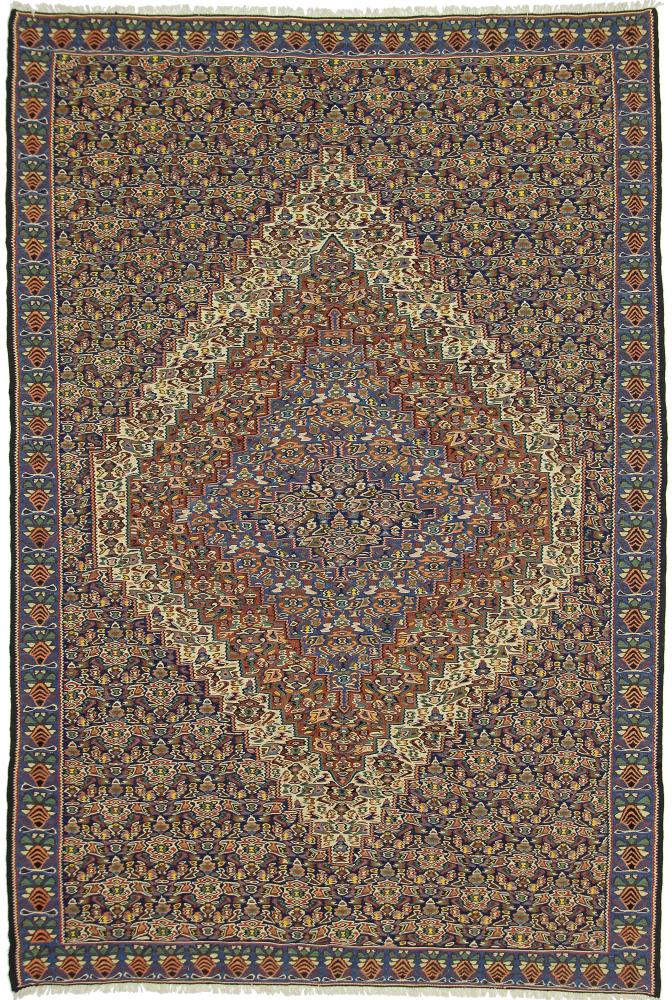Persian Rug Kilim Senneh 286x195 286x195, Persian Rug Knotted by hand