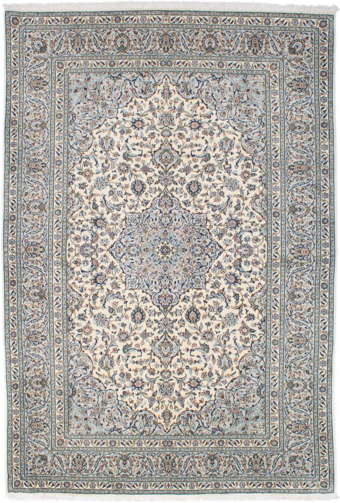 Tapis persan Kashan Kork 293x199 293x199, Tapis persan Noué à la main