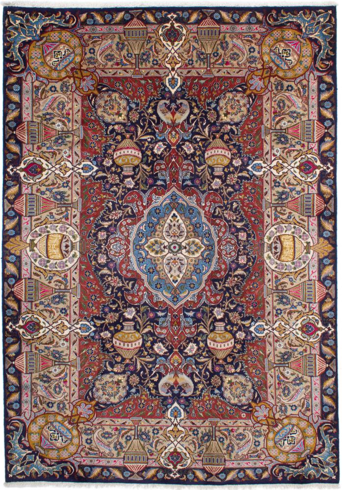 Persian Rug Kaschmar 9'5"x6'8" 9'5"x6'8", Persian Rug Knotted by hand