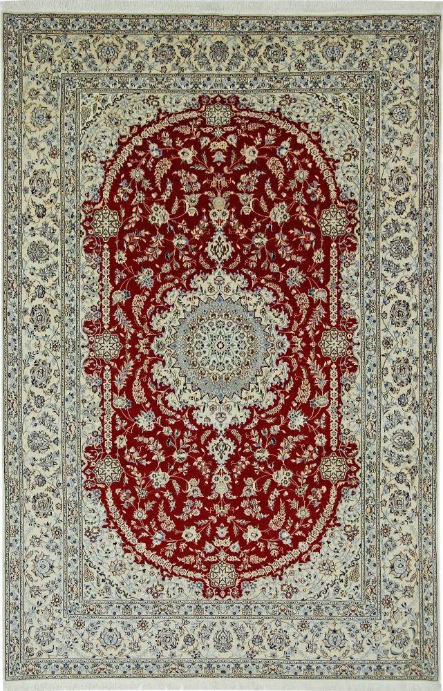 Tapis persan Naïn 6La 10'2"x6'8" 10'2"x6'8", Tapis persan Noué à la main