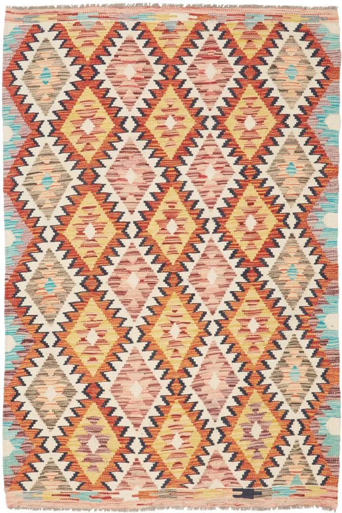 Afghan rug Kilim Afghan 5'9"x3'10" 5'9"x3'10", Persian Rug Woven by hand