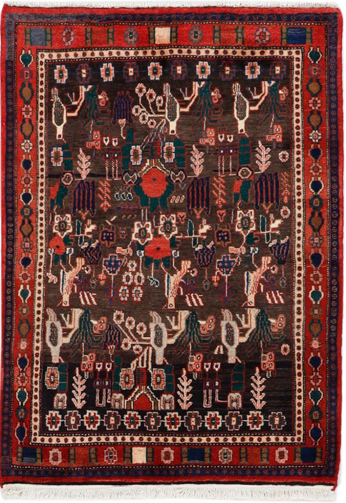 Persian Rug Senneh 4'11"x3'7" 4'11"x3'7", Persian Rug Knotted by hand