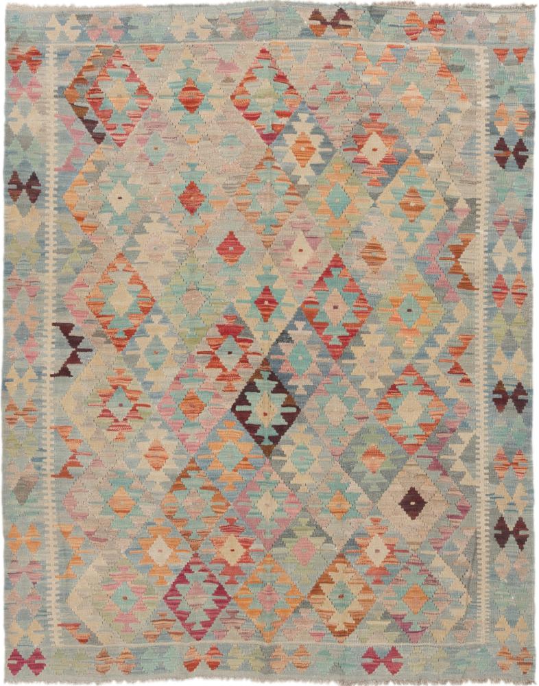 Afghan rug Kilim Afghan 6'5"x5'1" 6'5"x5'1", Persian Rug Woven by hand