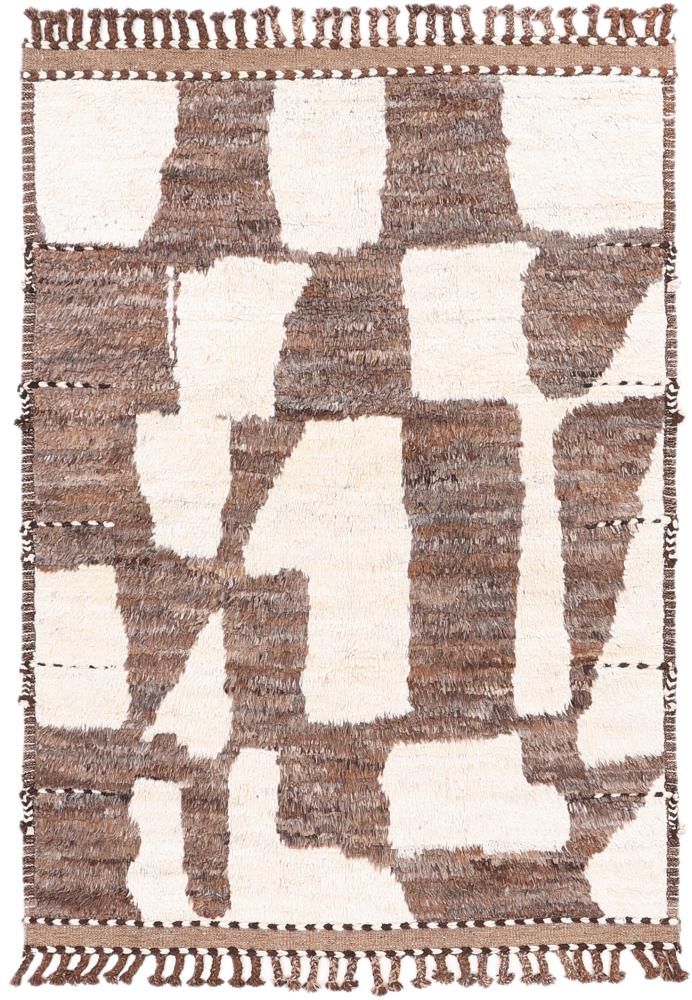 アフガンカーペット Berber Maroccan Atlas 6'9"x4'11" 6'9"x4'11",  ペルシャ絨毯 手織り