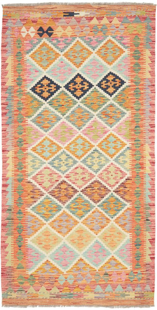 Tapete afegão Kilim Afegão 197x102 197x102, Tapete persa Tecido à mão