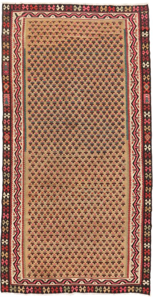 Persisk teppe Kelim Fars Azerbaijan Antikke 198x156 198x156, Persisk teppe Handwoven 