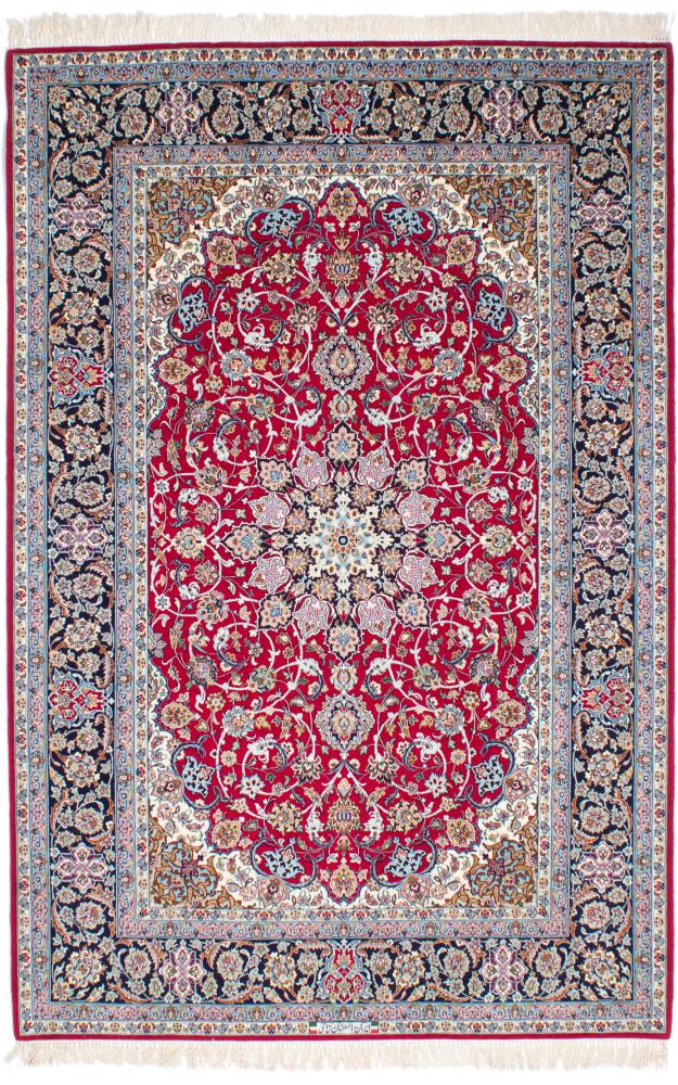 Persialainen matto Isfahan Silkkiloimi 239x161 239x161, Persialainen matto Solmittu käsin