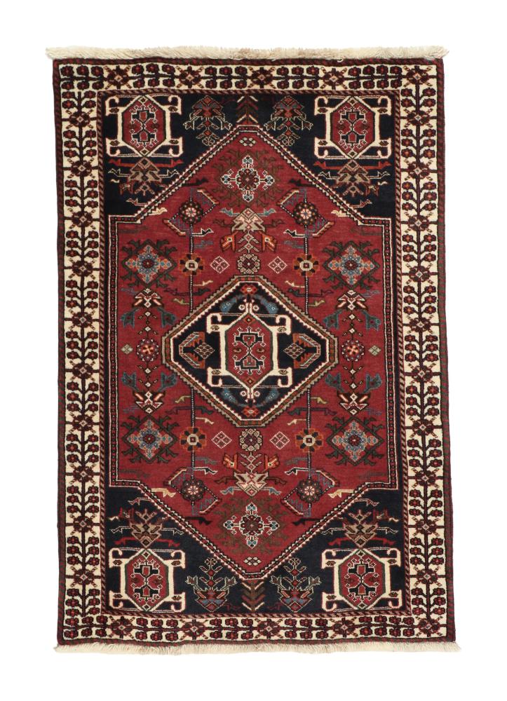 Persian Rug Ghashghai 4'1"x2'8" 4'1"x2'8", Persian Rug Knotted by hand