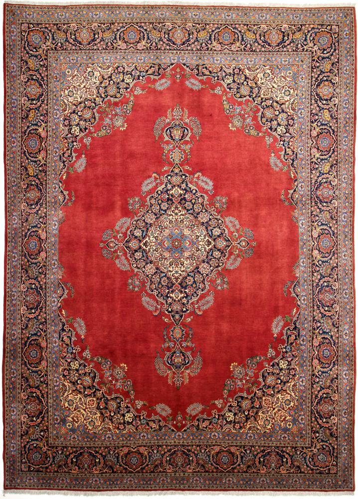 Perzsa szőnyeg Kashan Antik 13'8"x9'7" 13'8"x9'7", Perzsa szőnyeg Kézzel csomózva
