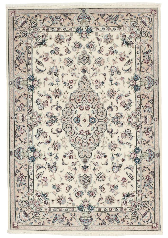 Persian Rug Isfahan Silk Warp 5'3"x3'6" 5'3"x3'6", Persian Rug Knotted by hand