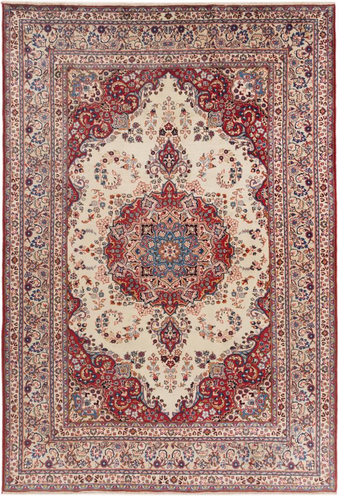 Persian Rug Mashhad 9'5"x6'4" 9'5"x6'4", Persian Rug Knotted by hand