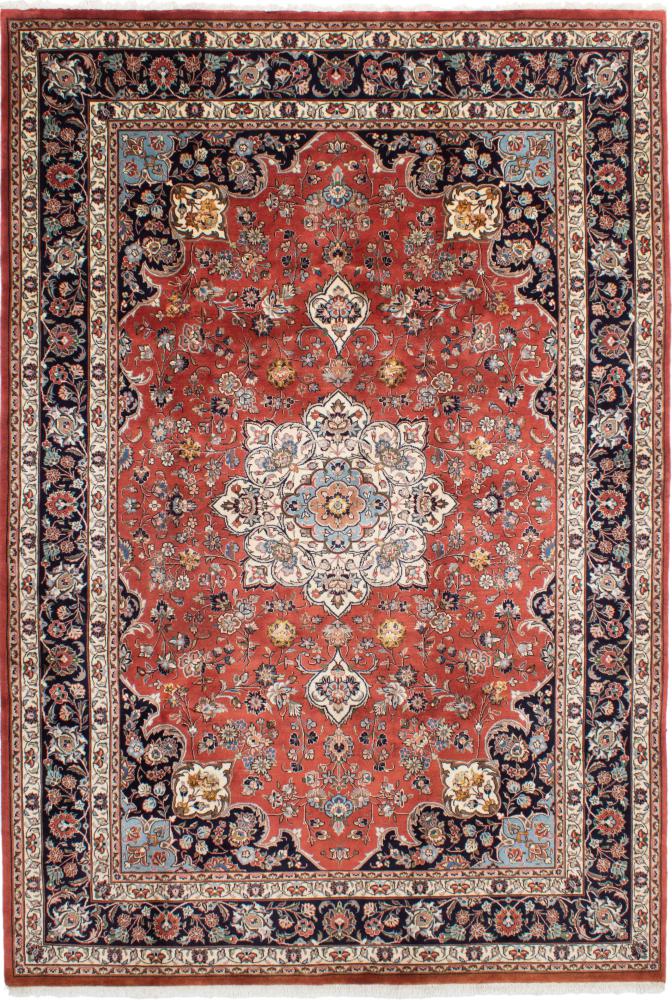 Persian Rug Mashhad 9'5"x6'4" 9'5"x6'4", Persian Rug Knotted by hand