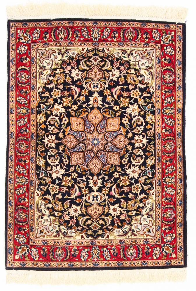 Perserteppich Isfahan Seidenkette 104x64 104x64, Perserteppich Handgeknüpft