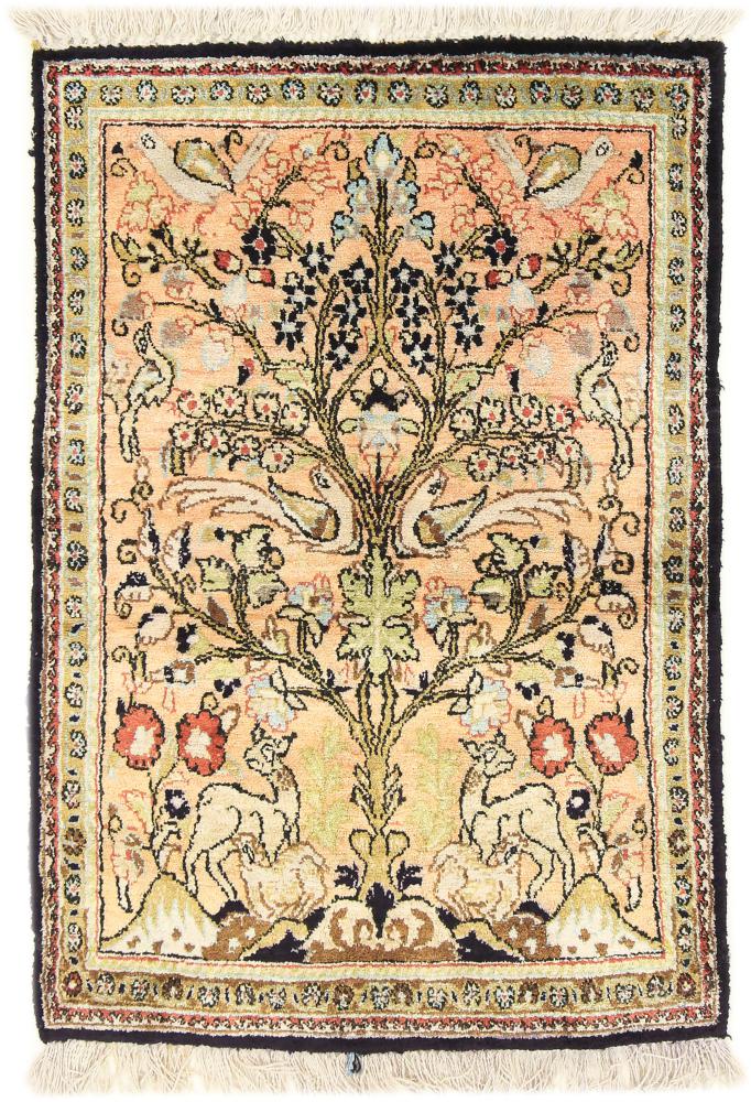 Persialainen matto Ghom Silkki 79x56 79x56, Persialainen matto Solmittu käsin