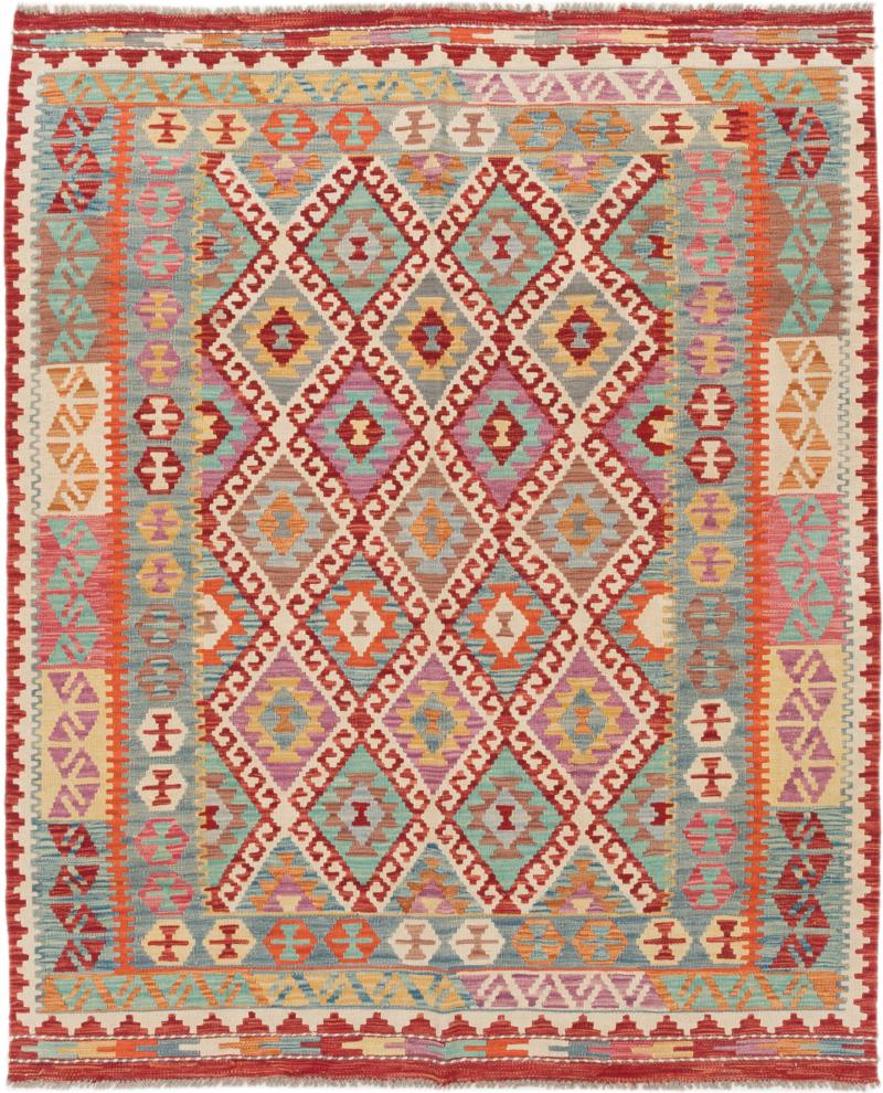 Afghanska mattan Kilim Afghan 6'5"x5'4" 6'5"x5'4", Persisk matta handvävd 