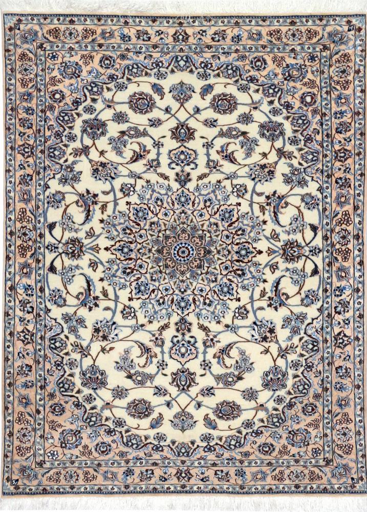 Persian Rug Nain 6La 4'5"x3'3" 4'5"x3'3", Persian Rug Knotted by hand