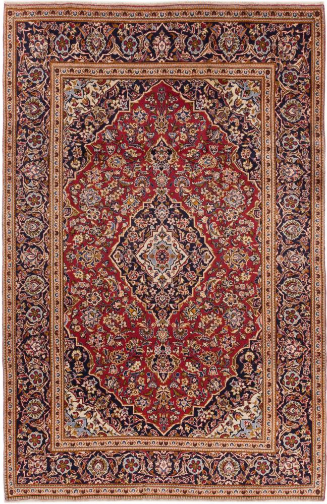 Persian Rug Keshan 9'8"x6'3" 9'8"x6'3", Persian Rug Knotted by hand