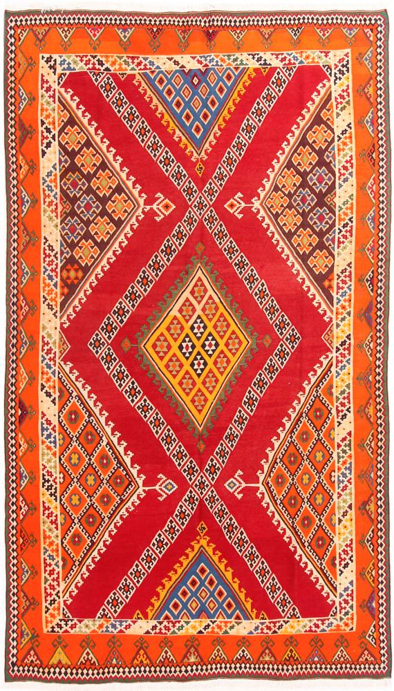 Tapis persan Kilim Fars 8'3"x4'8" 8'3"x4'8", Tapis persan Tissé à la main