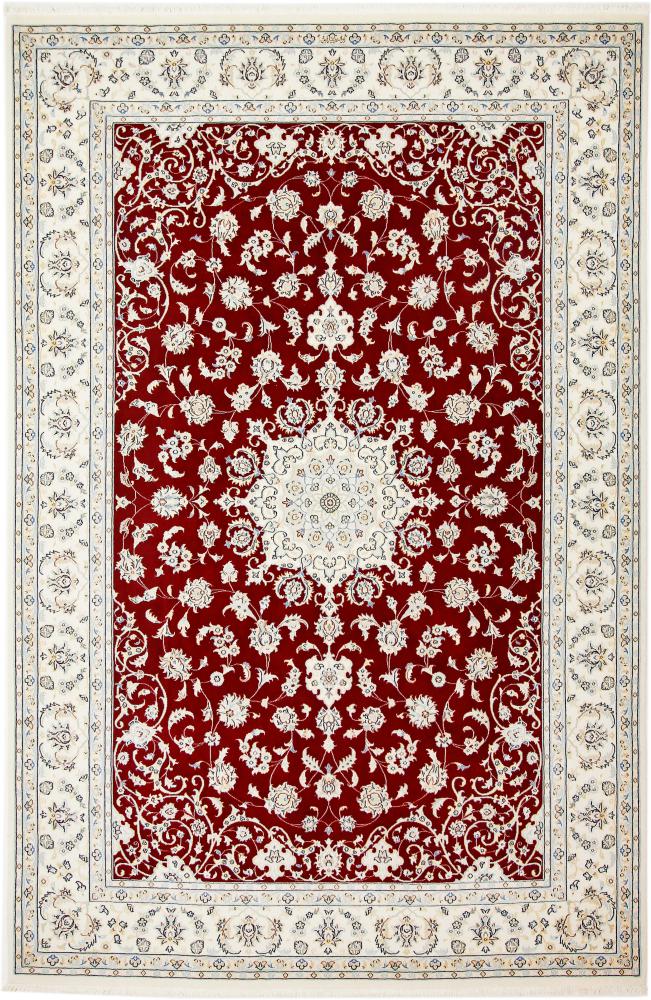 Tapis persan Naïn 9La Signé 9'10"x6'5" 9'10"x6'5", Tapis persan Noué à la main