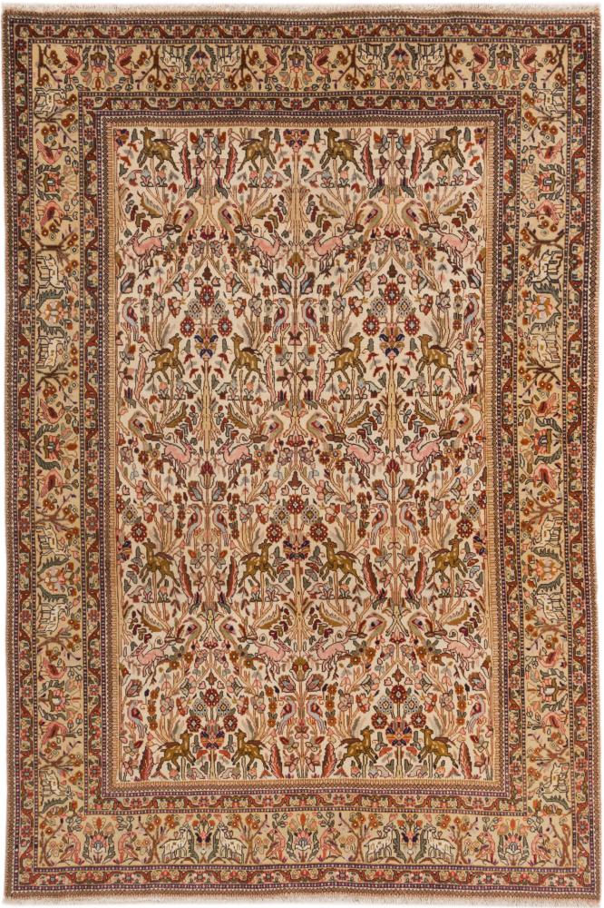 Persian Rug Tabriz 9'6"x6'4" 9'6"x6'4", Persian Rug Knotted by hand