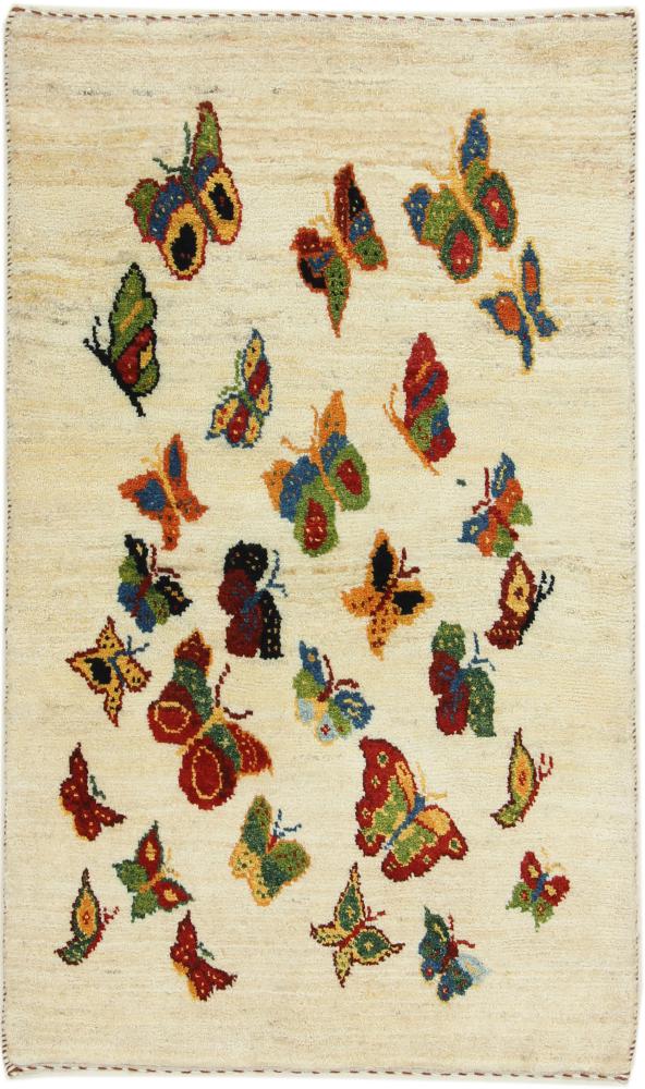 Persialainen matto Persia Gabbeh Yalameh Nature 4'2"x2'7" 4'2"x2'7", Persialainen matto Solmittu käsin