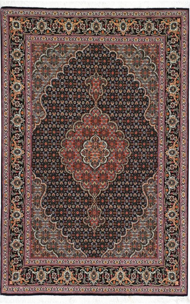  ペルシャ絨毯 タブリーズ Mahi 50Raj 5'2"x3'4" 5'2"x3'4",  ペルシャ絨毯 手織り