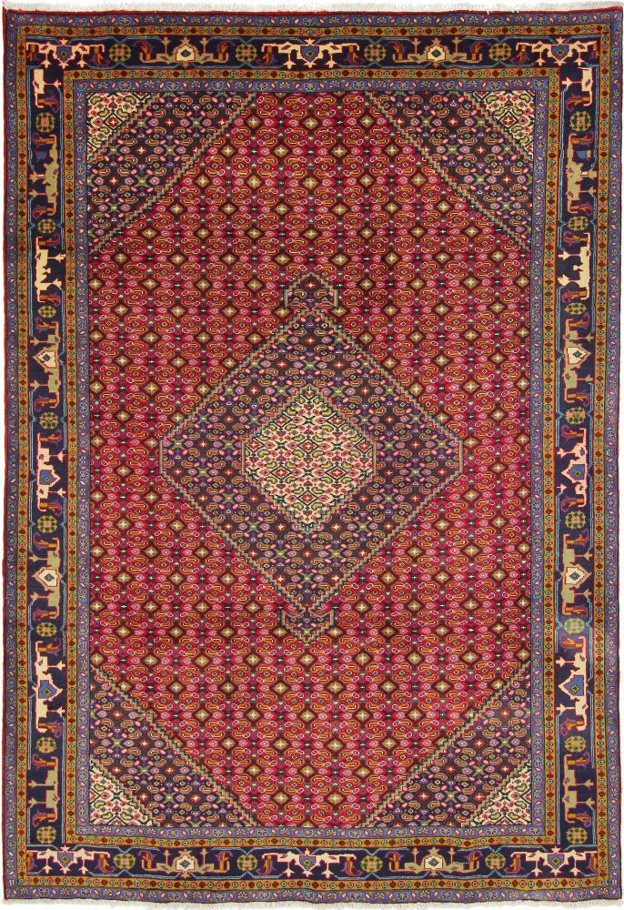 Persian Rug Ardebil 9'5"x6'7" 9'5"x6'7", Persian Rug Knotted by hand