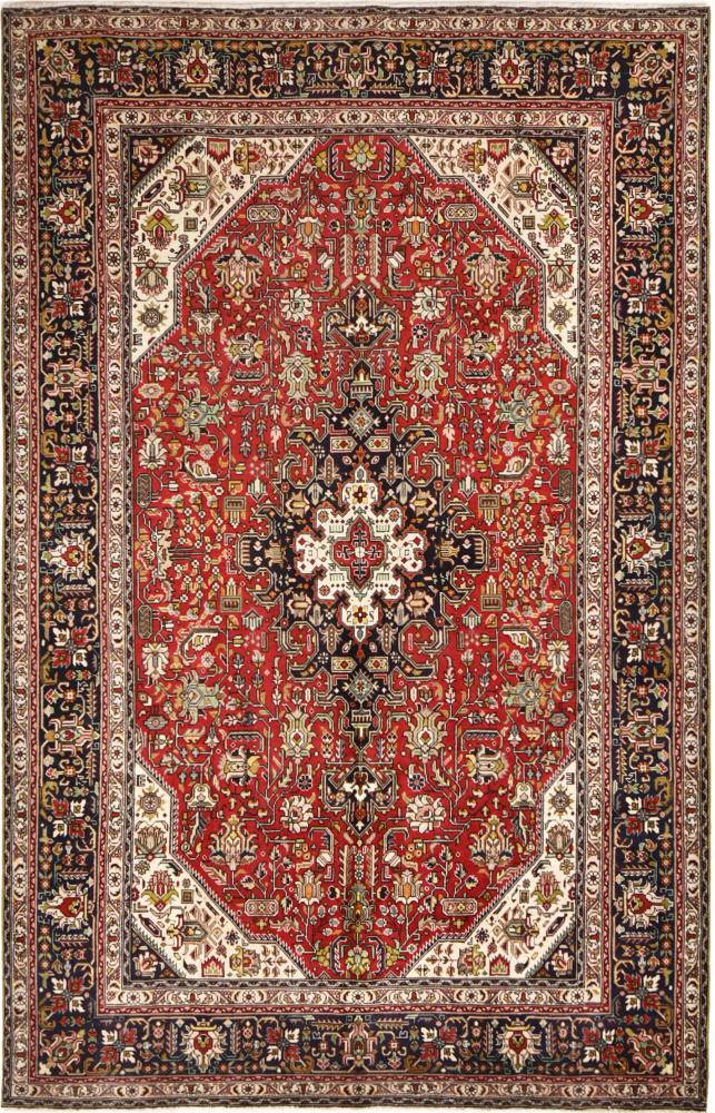 Persian Rug Tabriz 10'6"x6'8" 10'6"x6'8", Persian Rug Knotted by hand