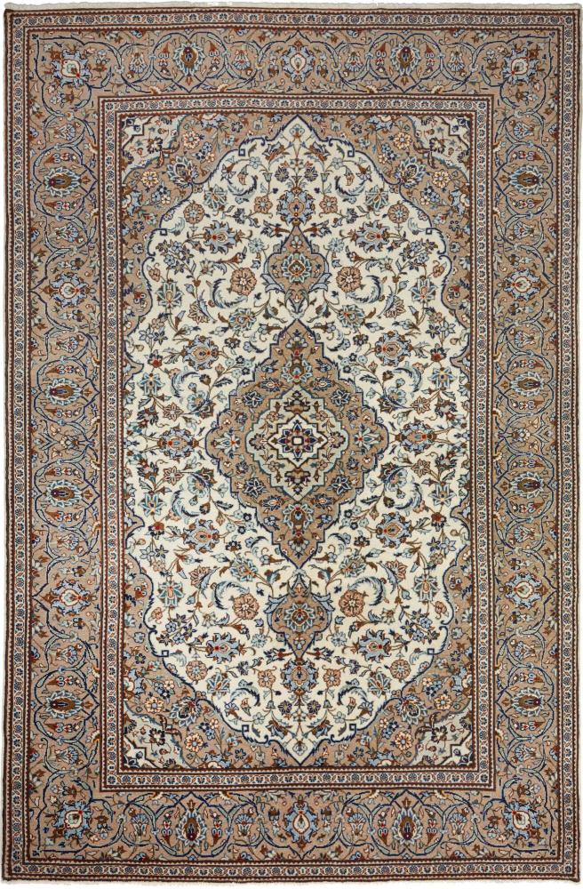 Tapis persan Kashan 305x202 305x202, Tapis persan Noué à la main