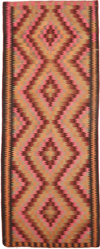 Dywan perski Kilim Fars Azerbaijan Antyczny 13'9"x5'5" 13'9"x5'5", Dywan perski Ręcznie tkane