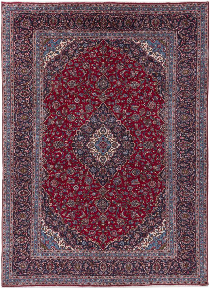 Tapis persan Kashan 395x290 395x290, Tapis persan Noué à la main